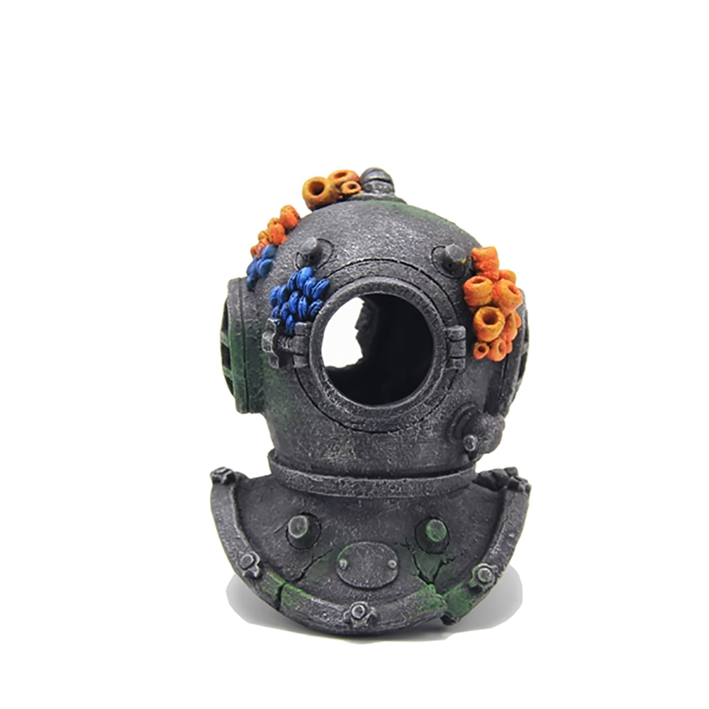 Blue Belle Diver Helmet Coral S 6*6*8cm